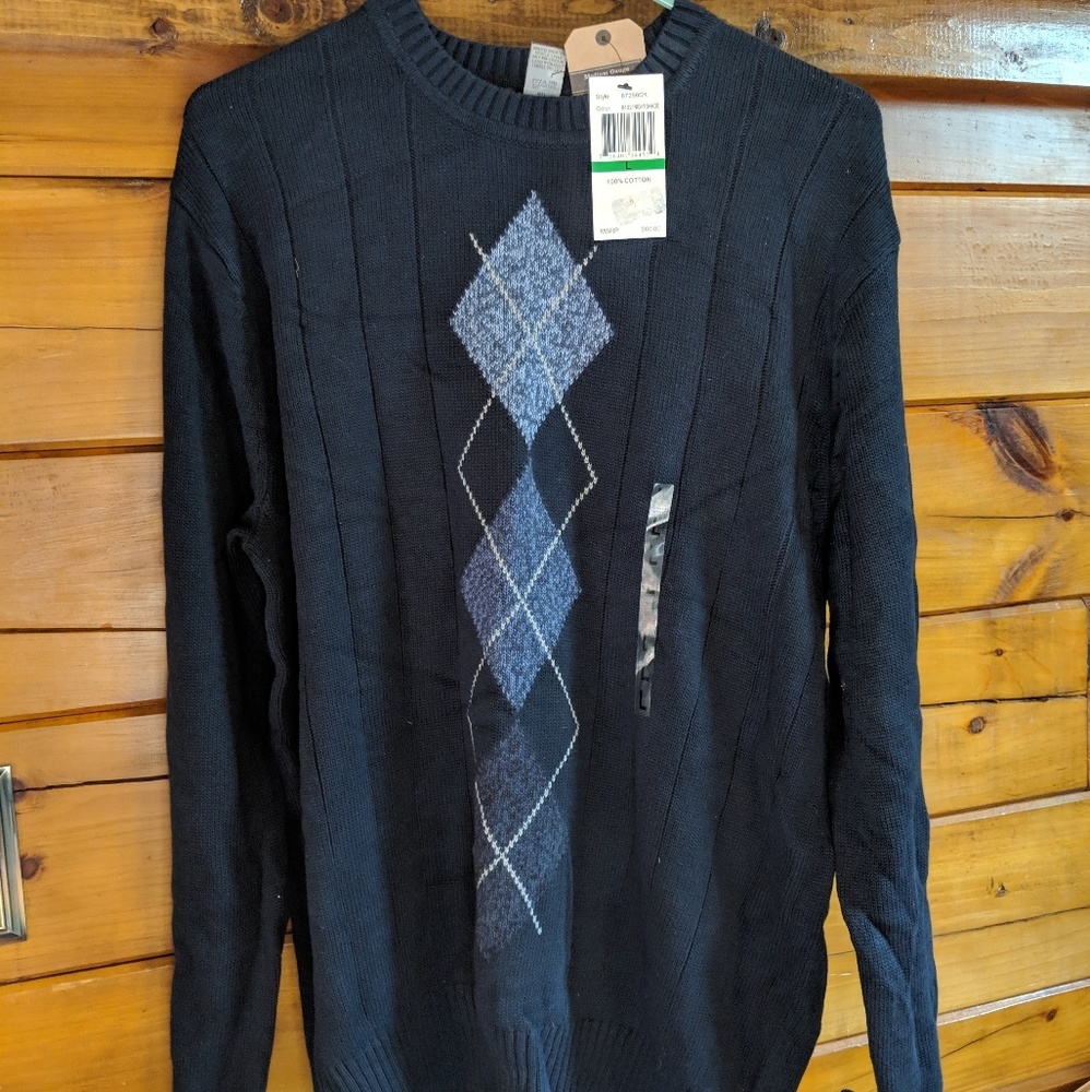 Mens argyle sweater